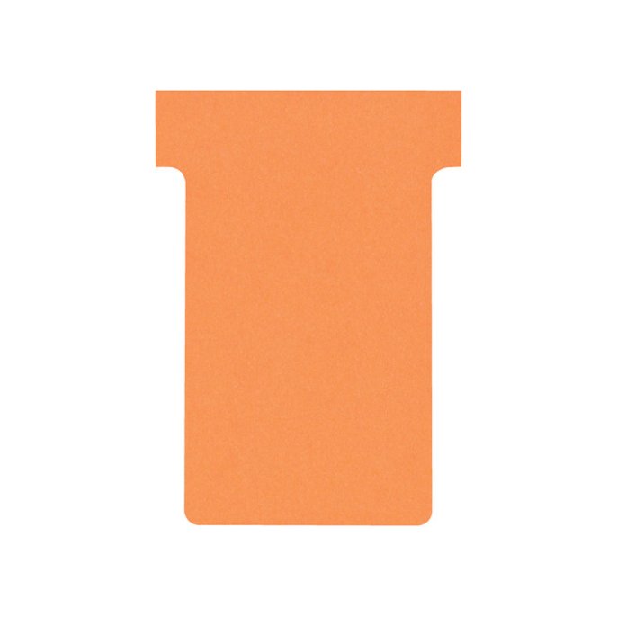 NOBO T-Kaart Maat 2 Papier 170 g/m² 85 x 485 mm Oranje (pak 100 stuks)