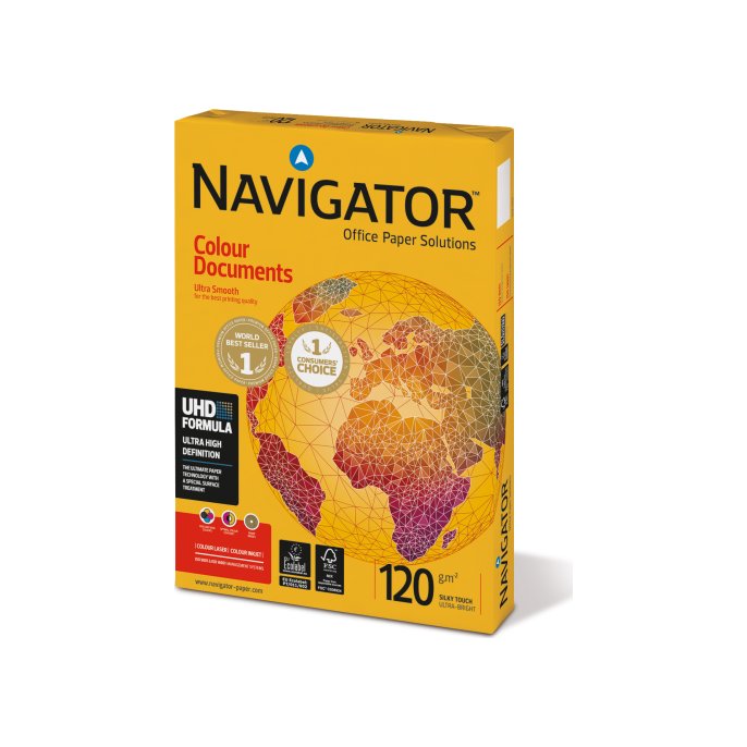 Navigator Colour Document Papier A4 120 g/m² Wit (pak 250 vel)