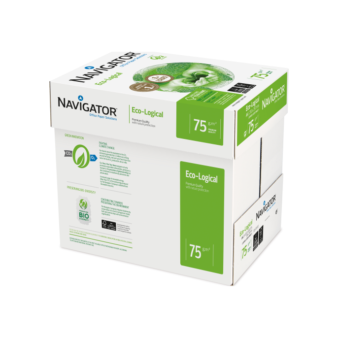 Navigator Premium Eco Logical Papier A4 75 g/m² Wit (doos 5 x 500 vel)