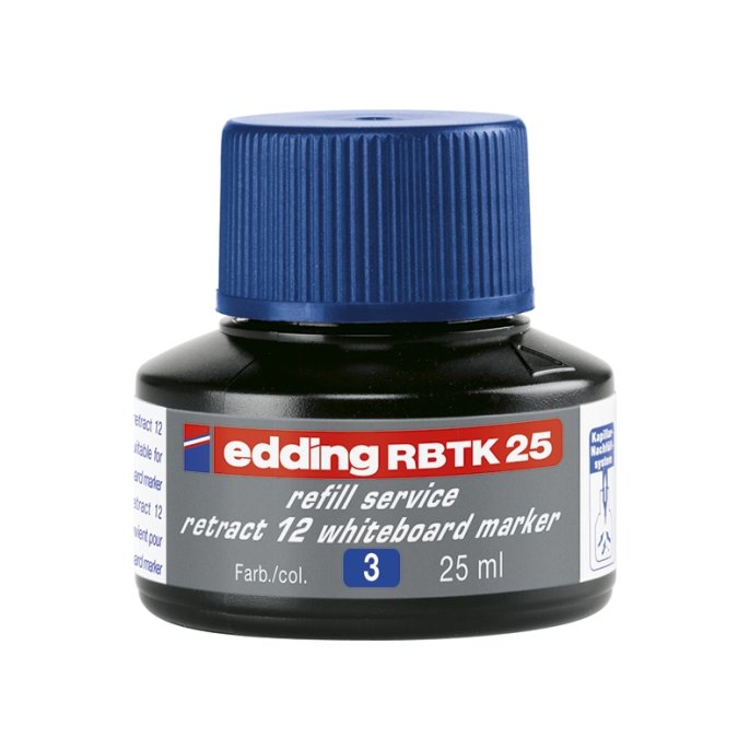 Navulinkt EDDING RBTK25 blauw/25ml