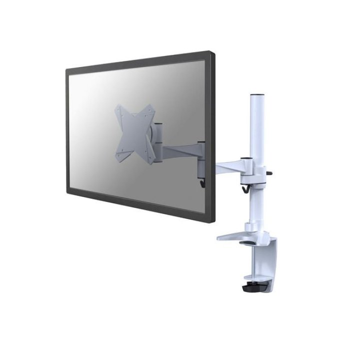 Neomounts® BY NEWSTAR Monitorarm met bureauklem & doorvoer voor 1 flatscreen wit