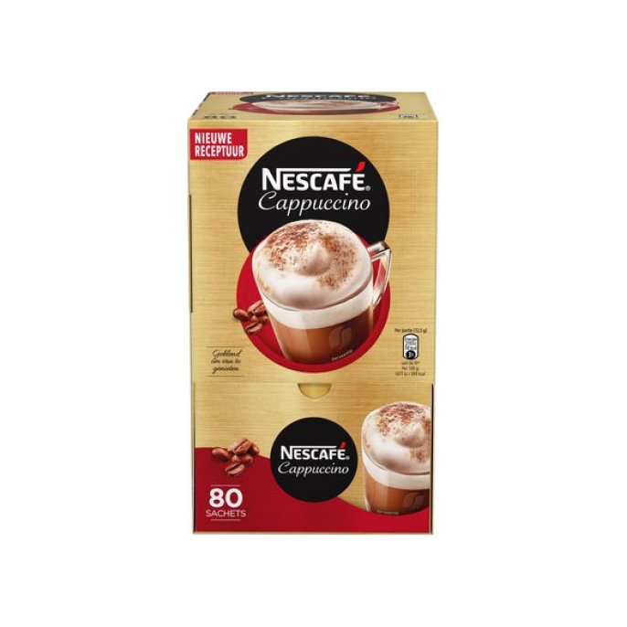 Nescafé Cappuccino Instant Koffie Sticks (pak 80 stuks)