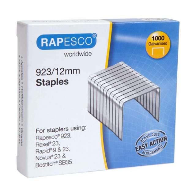 Nieten Rapesco 23/12 galva/pk1000