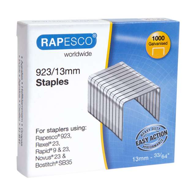 Nieten Rapesco 23/13 galva/pk1000