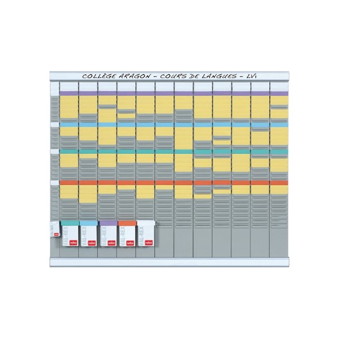 NOBO Planbord Valrex 13 kolommen jaarplanner