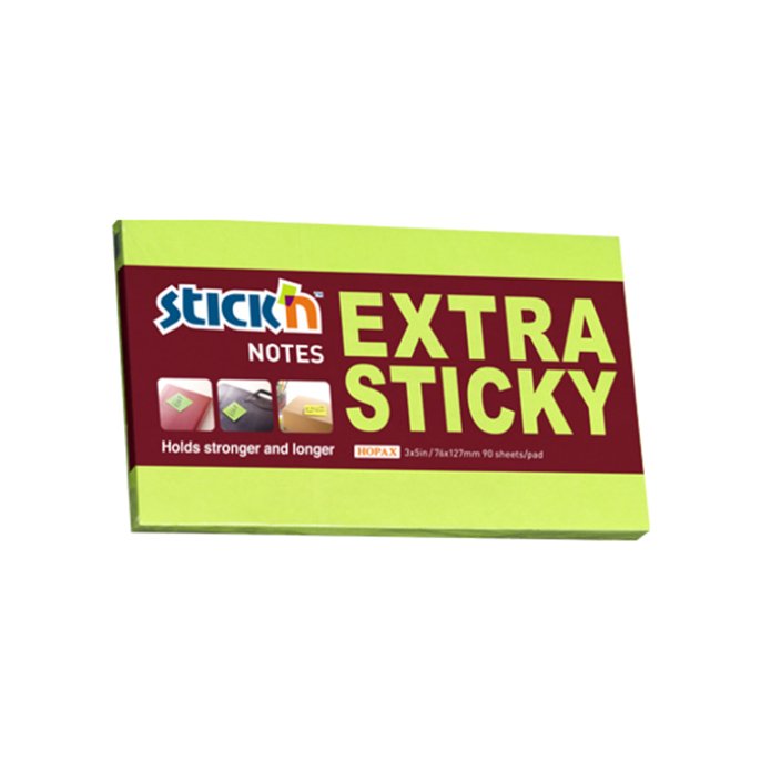 Notitieblok Stickn SS 76x127mm groen/p6