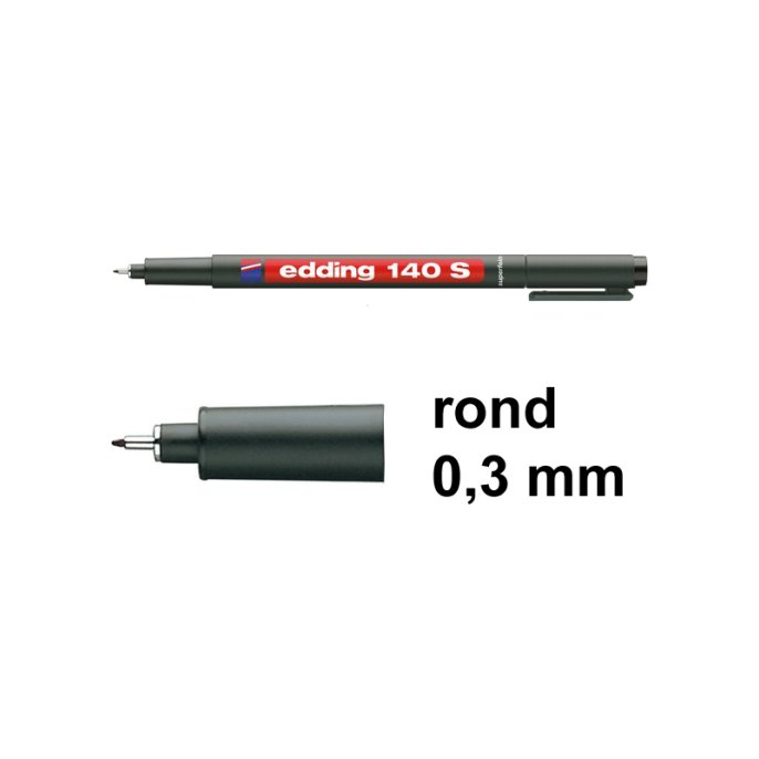 OHP marker EDDING 140S 0.3 zw (10 stuks)