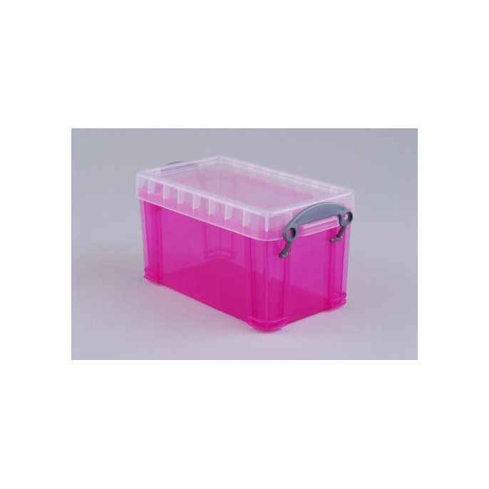 Opbergbox RUB 21L transparant roze