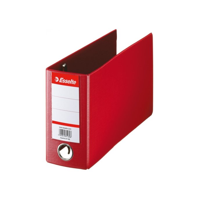 Ordner Esselte bank plastic 80mm rood