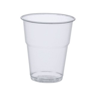 Drinkbeker Plastic 300 Transparant (pak stuks) - Office1 Kantoorartikelen