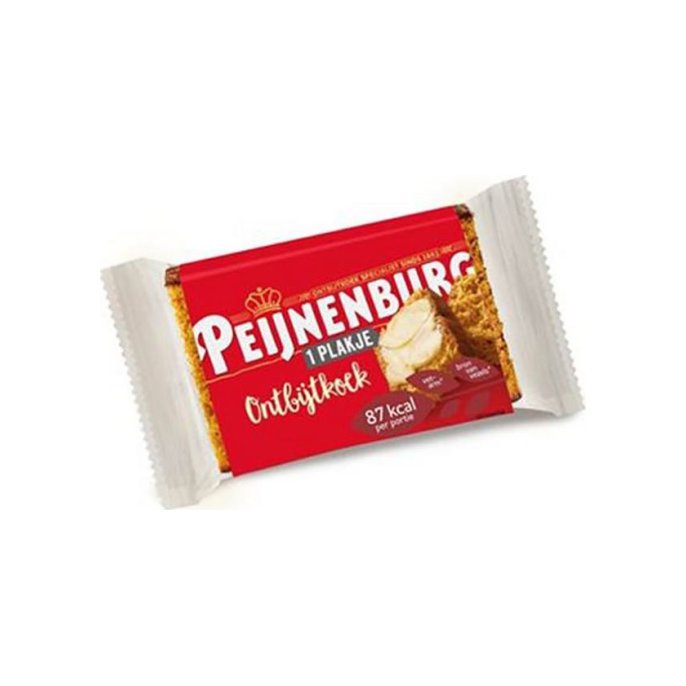 PEIJNENBURG Ontbijtkoek plak 28gr natural 4-pack (doos 100 stuks)