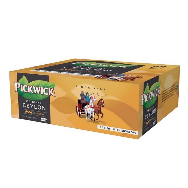 PICKWICK Ceylon zwarte thee grootverpakking (pak 100 stuks)