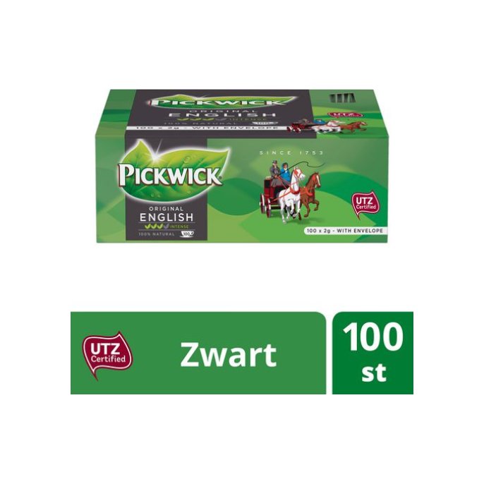 PICKWICK Engelse Melange Theezakjes Grootverpakking (pak 100 stuks)