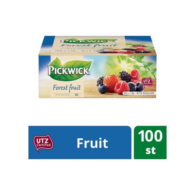 PICKWICK Forest Fruit Theezakjes 150 g (pak 100 stuks)