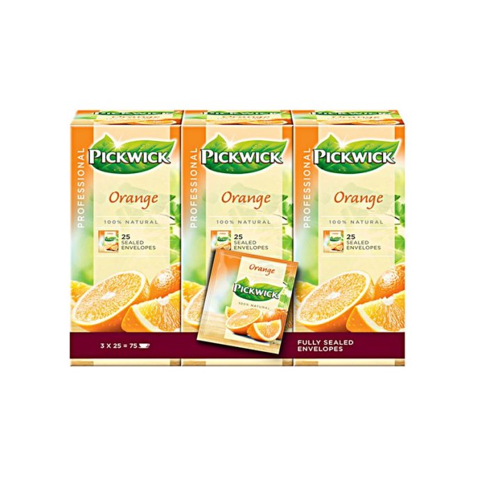 PICKWICK Professional Orange Theezakjes 38 g (pak 75 stuks)