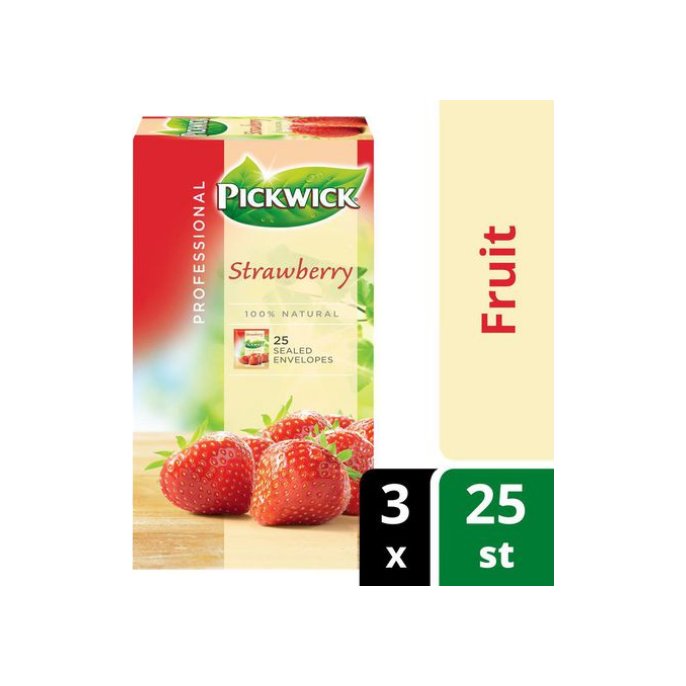 PICKWICK Professional Strawberry Theezakjes 38 g (pak 75 stuks)