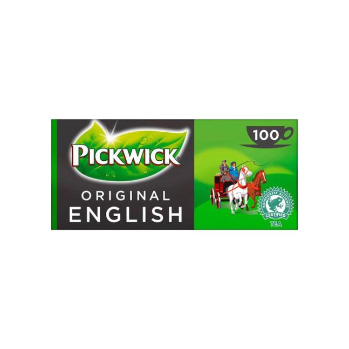 PICKWICK Zwarte thee voor theepot (pak 100 stuks)