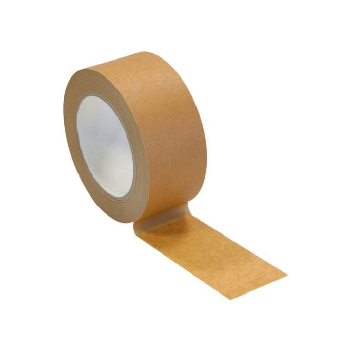 PRESSEL Verpakkingstape Papier 50 mm x 50 m Bruin (pak 6 x 50 meter)