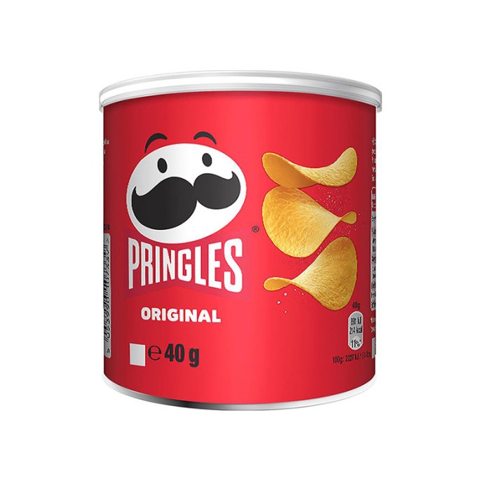 PRINGLES Original Chips Naturel 40 gram (pak 12 stuks)