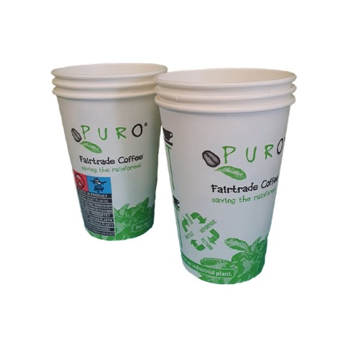 PURO Drinkbeker 150ml met opdruk (doos 2100 stuks)