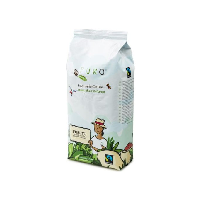 PURO Fuerte Espresso Koffiebonen Fairtrade (doos 9 kilogram)