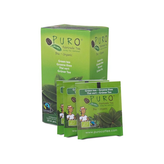 PURO Groene Thee Fairtrade (doos 6 x 25 stuks)