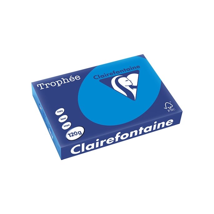 Papier CF A4 120g caribbean blauw/pk250v