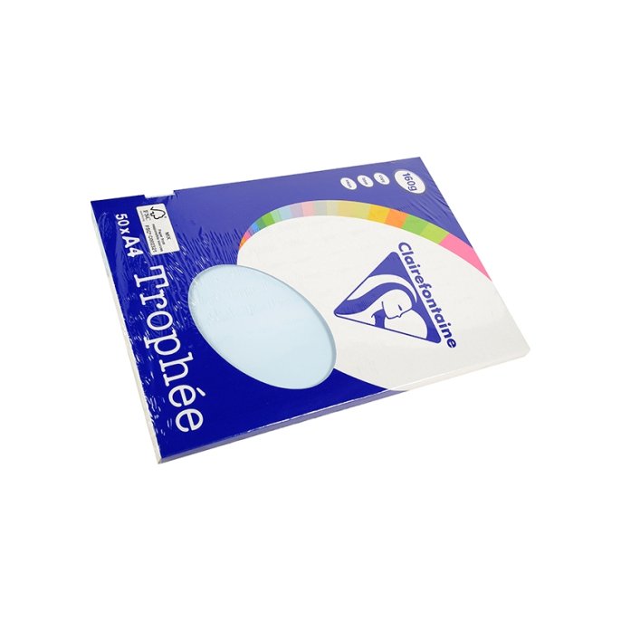 Papier CF A4 160g azuurblauw (50 stuks)v