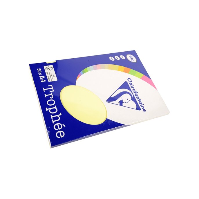 Papier CF A4 160g geel (50 stuks)v