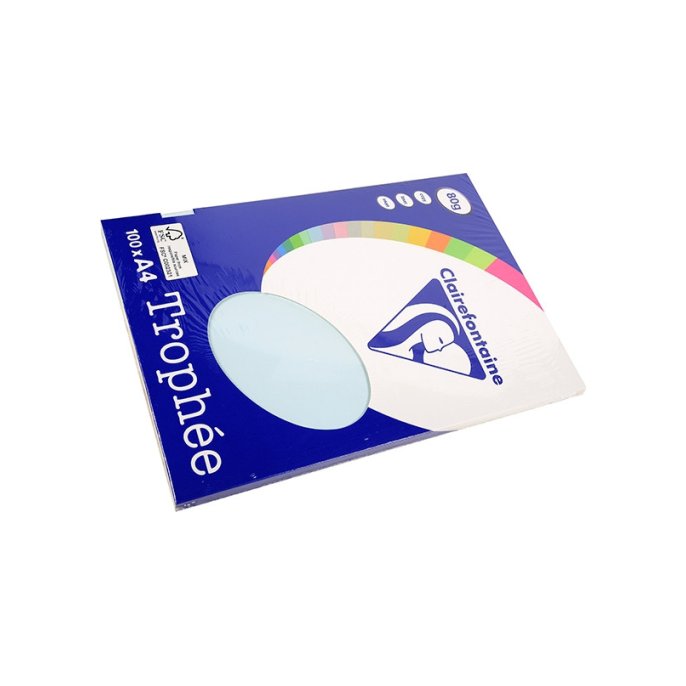 Papier CF A4 80g azuurblauw  (100 vel)