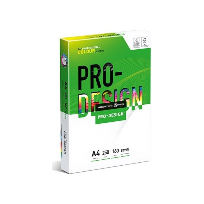 Papier Pro-Design A4 160g/pk 250v