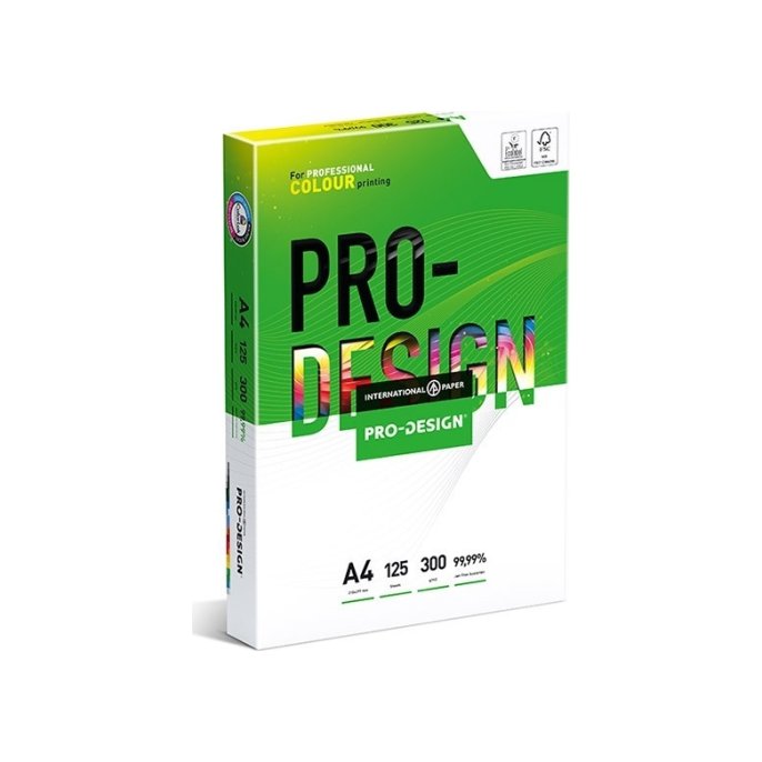 Papier Pro-Design A4 300g/pk 125v