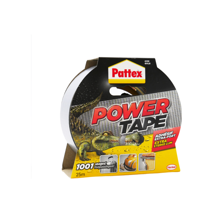 Pattex Powertape 50 mm x 25 m zilver (rol 25 meter)