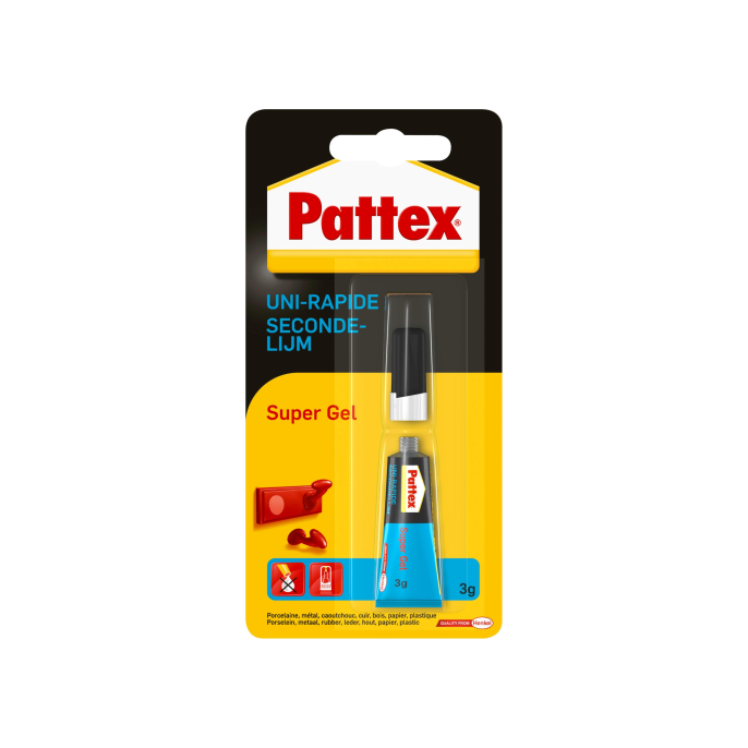 Pattex Supergel secondelijm (tube 3 gram)