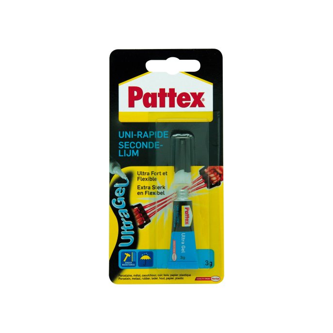 Pattex Ultra Gel Secondelijm Tube Transparant (tube 3 gram)