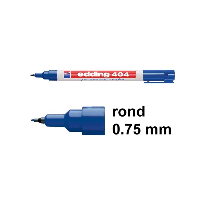 Perm marker EDDING 404 0.75mm bl (10 stuks)