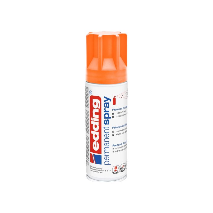 Perm spray EDDING 5200 mat neo oranje