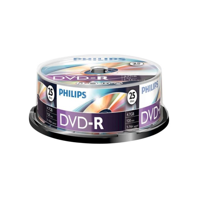 Philips DM4S6B25F DVD-R 47 GB Spindle (pak 25 stuks)