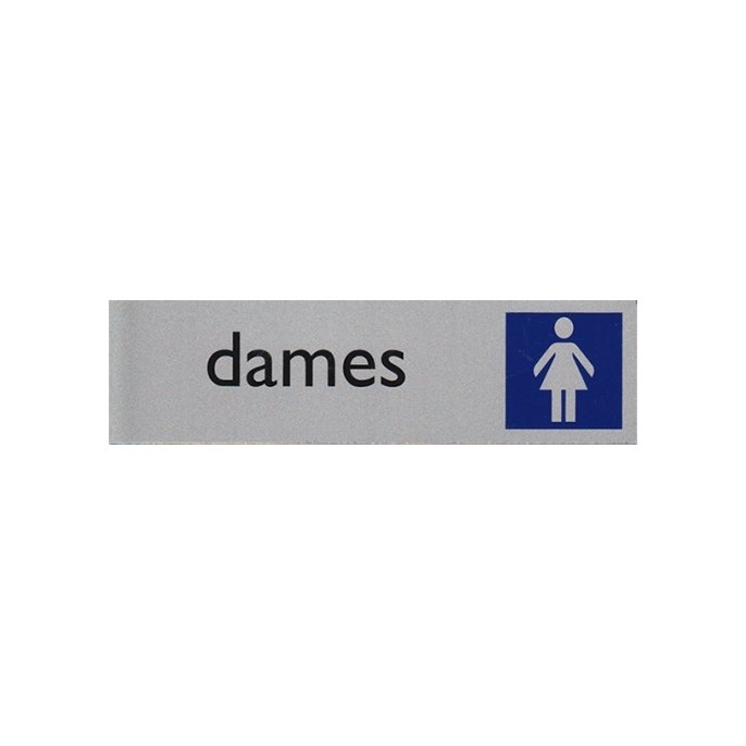 Pictogram Posta16.5x4.5cm toilet dames