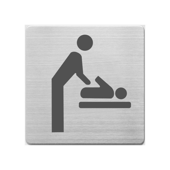 Pictogram staal babyruimte