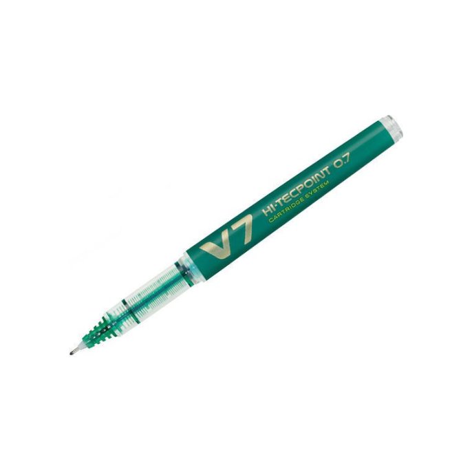 Pilot Begreen Hi-Tecpoint V7 Vloeibare Inktroller Navulbaar 07 mm Groen (pak 10 stuks)