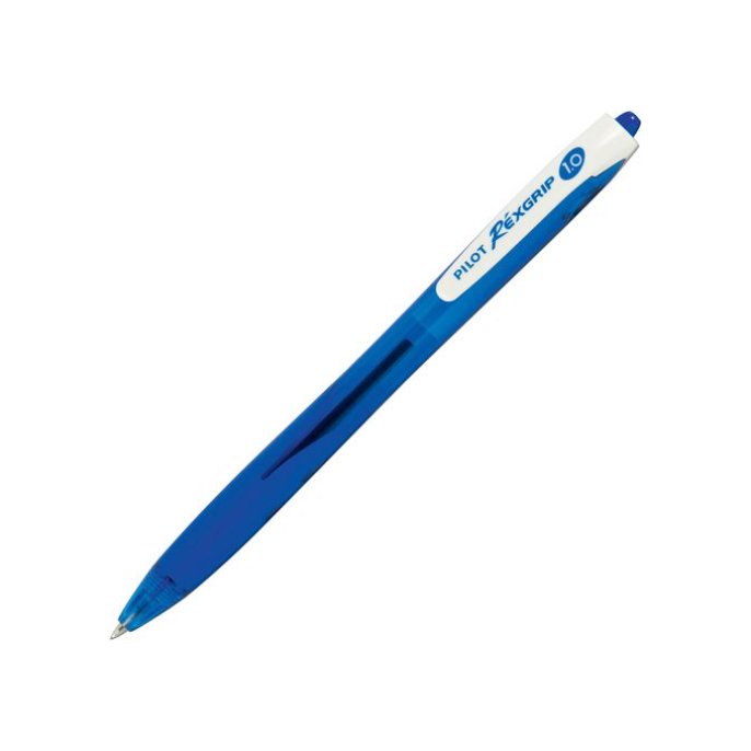 Pilot Begreen Rexgrip Balpen Medium Punt 1 mm Blauw (pak 10 stuks)