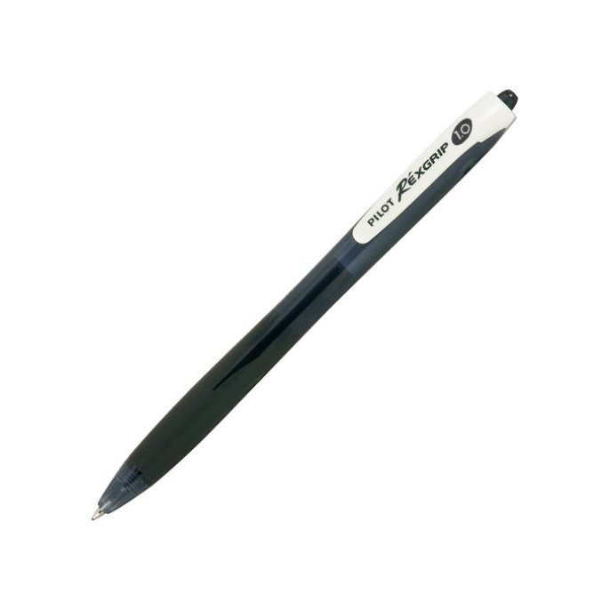 Pilot Begreen Rexgrip Balpen Medium Punt 1 mm Zwart (pak 10 stuks)