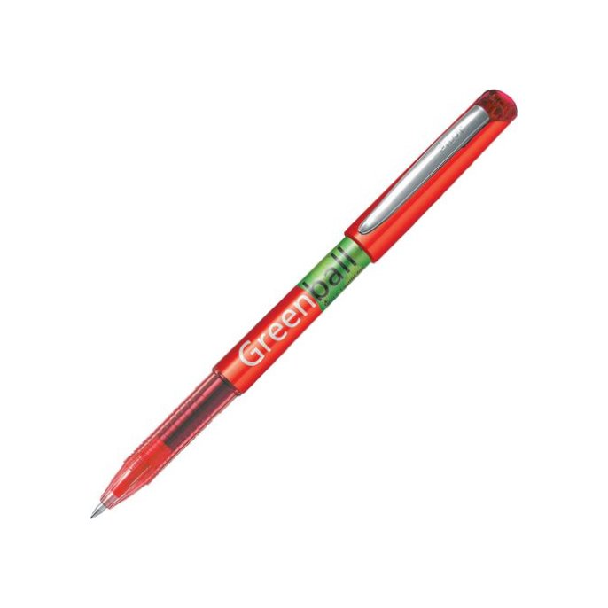 Pilot Begreen Rolschrijver Greenball 04 mm rood (doos 10 stuks)