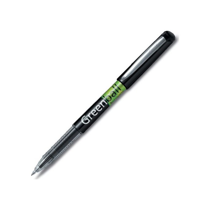 Pilot Begreen Rolschrijver Greenball 04 mm zwart (pak 10 stuks)