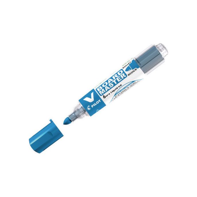 Pilot Begreen V-Board Master Whiteboardmarker Ronde Punt 6 mm Blauw (doos 10 stuks)