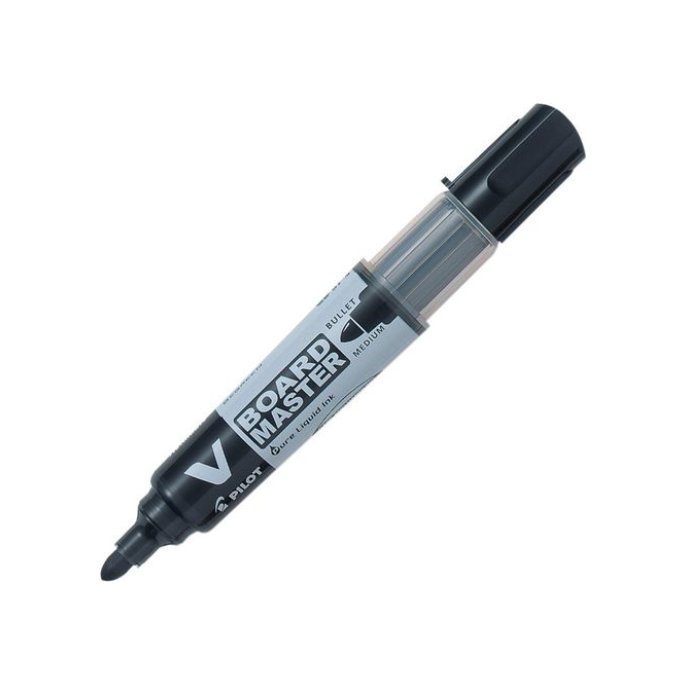 Pilot Begreen V-Board Master Whiteboardmarker Ronde Punt 6 mm Zwart (doos 10 stuks)