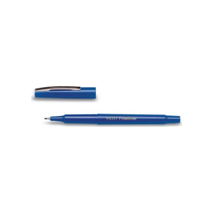 Pilot Fineliner 04 mm blauw (pak 12 stuks)