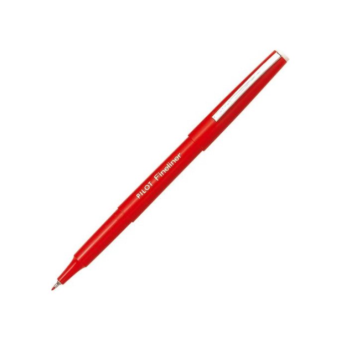 Pilot Fineliner 04 mm rood (pak 12 stuks)