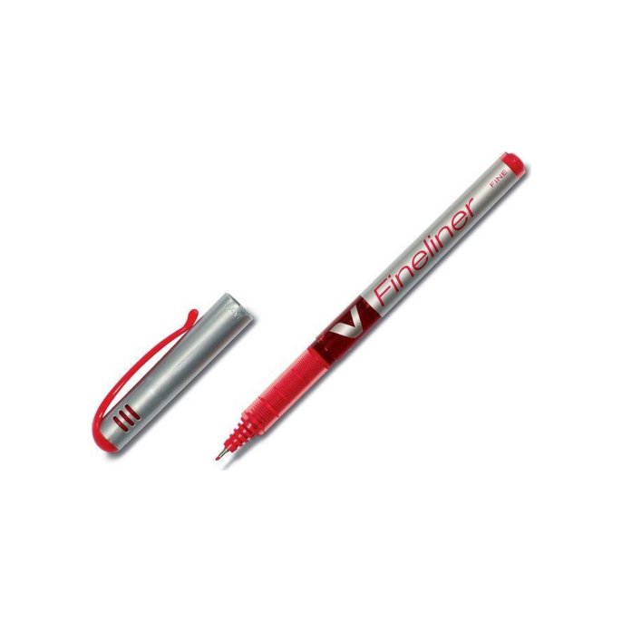 Pilot Fineliner V-4190 0.5 mm rood (pak 12 stuks)